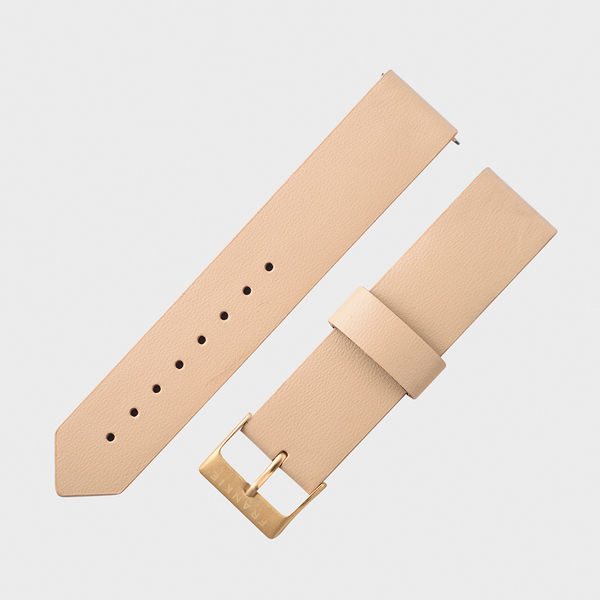 latte leather strap