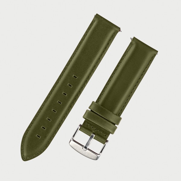 Oiled Green Leather Strap