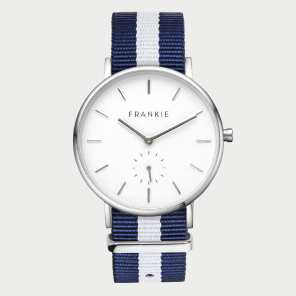 Steel / Navy White Nato Frankie Iconic