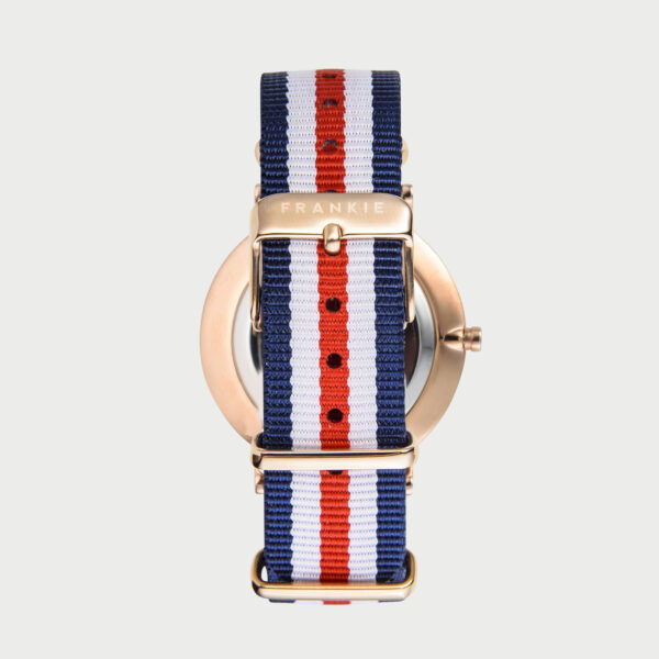 Polished Rose / Red White Blue Nato Iconic