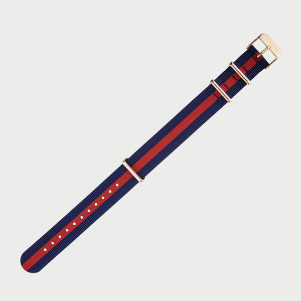 blue red nato iconic strap